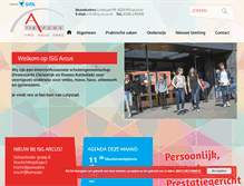 Tablet Screenshot of isg-arcus.nl
